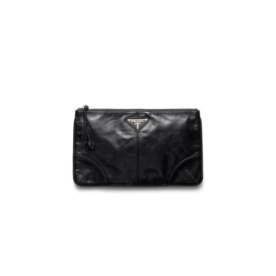 PRADA LEATHER POUCH 2MB052 (24*14.5cm) 